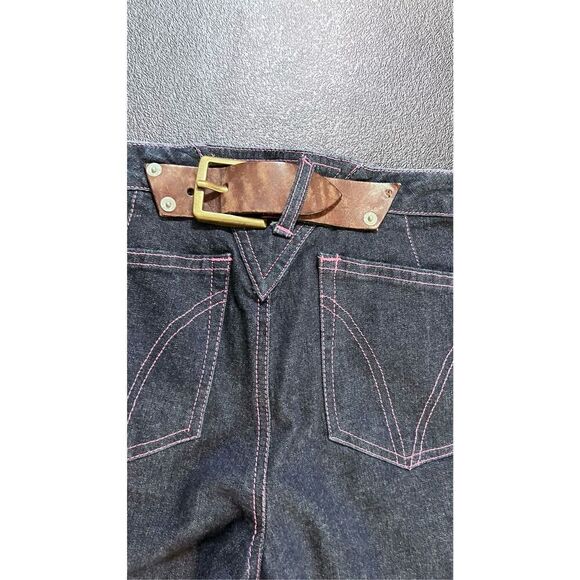 Dolce & Gabbana Women's Bootcut Jeans Casual Blue Denim Dark Wash Size 28x42 - Picture 12 of 15